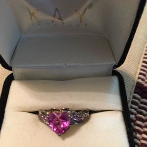 Beautiful ring with pink stone